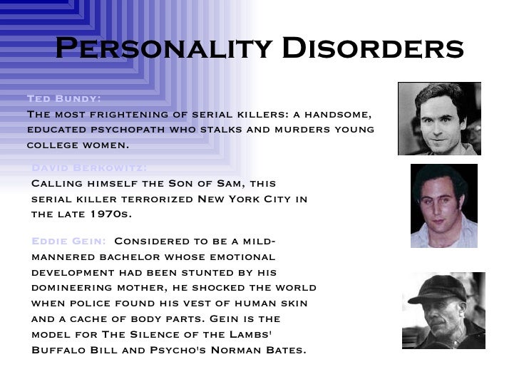 Serial killers mental illness